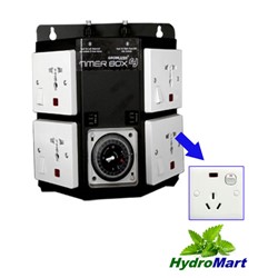 Show details for TIMER BOX 4 WITH 4 OUTPUTS 4X1000W INDUSTRIAL HYDROPONICS FOR GROW TENT FAN ROOM Picture of TIMER BOX 4 WITH 4 OUTPUTS 4X1000W INDUSTRIAL HYDROPONICS FOR GROW TENT FAN ROOM