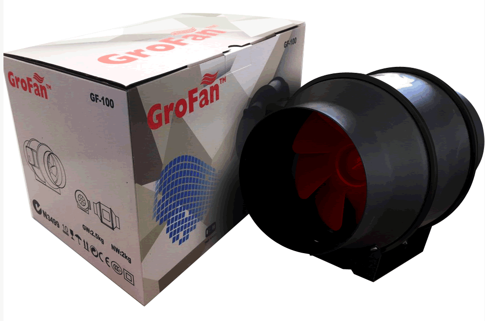 Picture of GROFAN INLINE MIXED FLOW 8" 200MM VENTILATION EXHAUST FAN VENT DUCT EXTRACTOR LOW NOISE