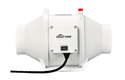 Show details for GHOST-FANS INLINE MIXED FLOW 8" 200MM VENTILATION EXHAUST FAN VENT DUCT EXTRACTOR LOW NOISE Picture of GHOST-FANS INLINE MIXED FLOW 8" 200MM VENTILATION EXHAUST FAN VENT DUCT EXTRACTOR LOW NOISE